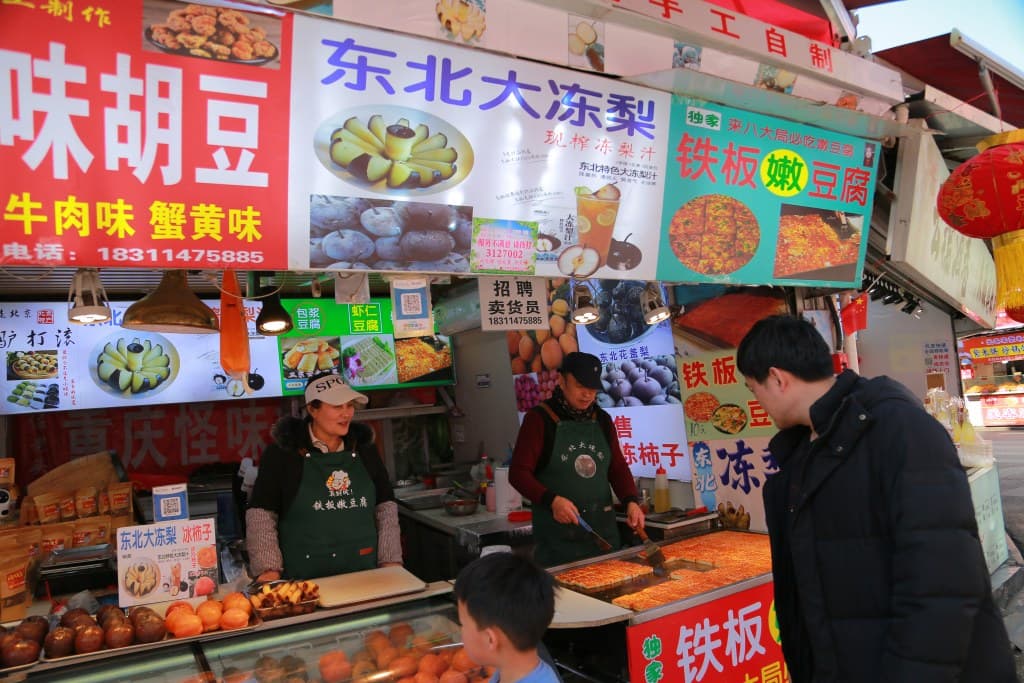Street food market